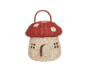 Olliella Rattan Mushroom Basket Olliella Rattan Mushroom Basket