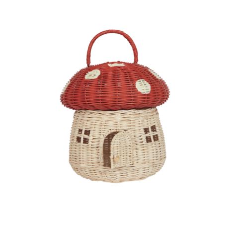 Olliella Rattan Mushroom Basket Olliella Rattan Mushroom Basket