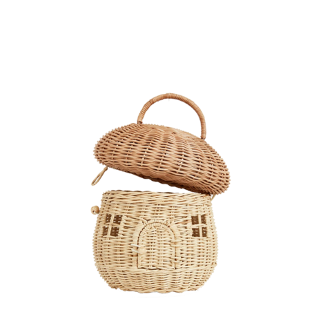 Olliella Rattan Mushroom Basket Olliella Rattan Mushroom Basket