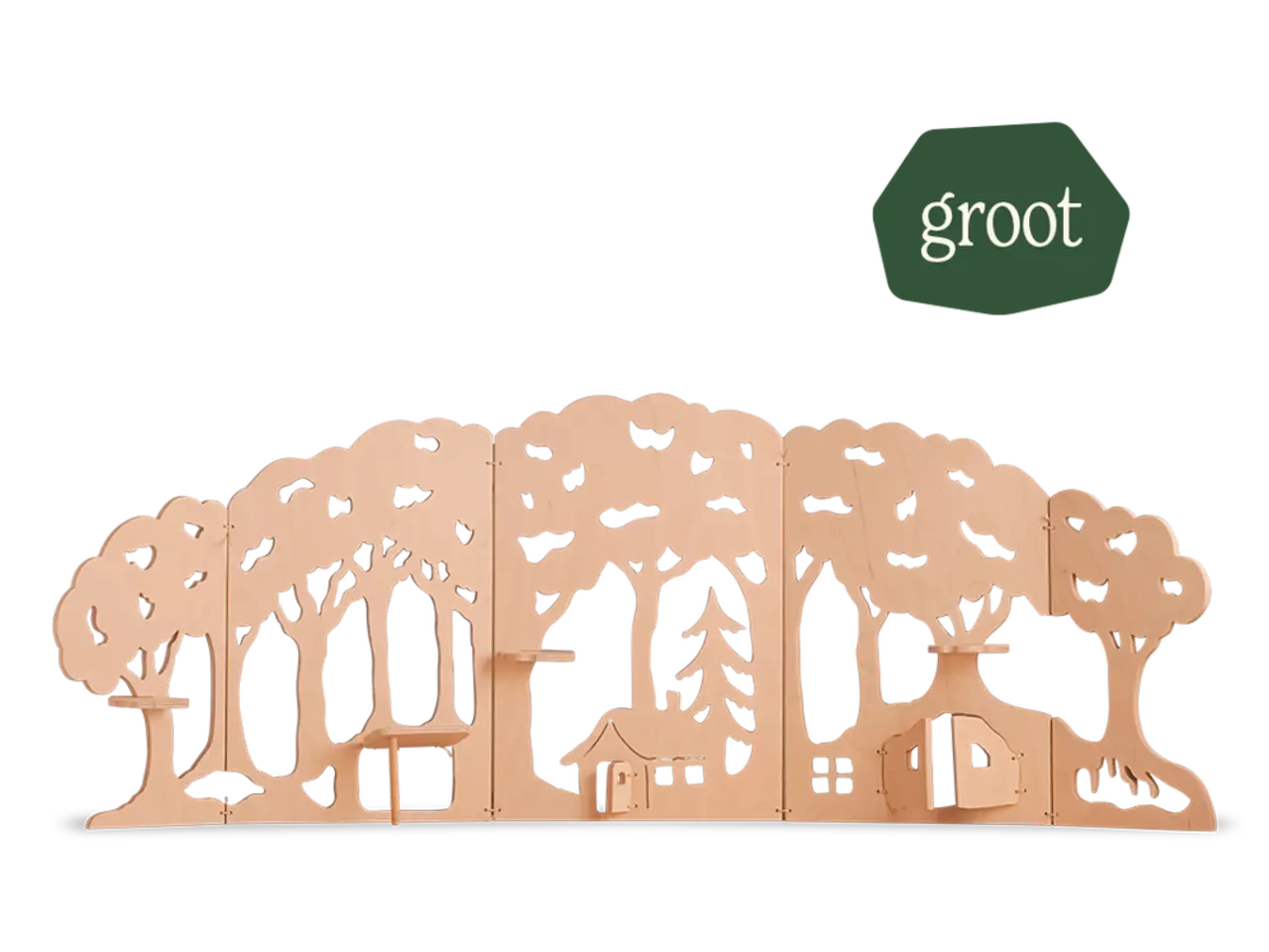 De Noest Houten Bosrand - groot