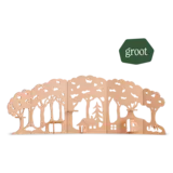 De Noest Houten Bosrand - groot