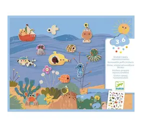 Djeco Knutselset herbruikbare stickers - Zomer