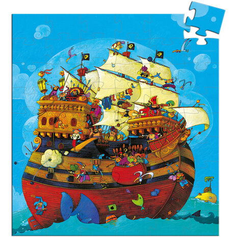 Djeco Silhouet puzzel  Barbarossa's Boot