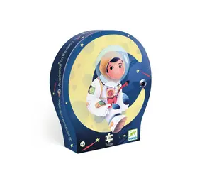 Djeco Silhouetpuzzel Astronaut op de maan