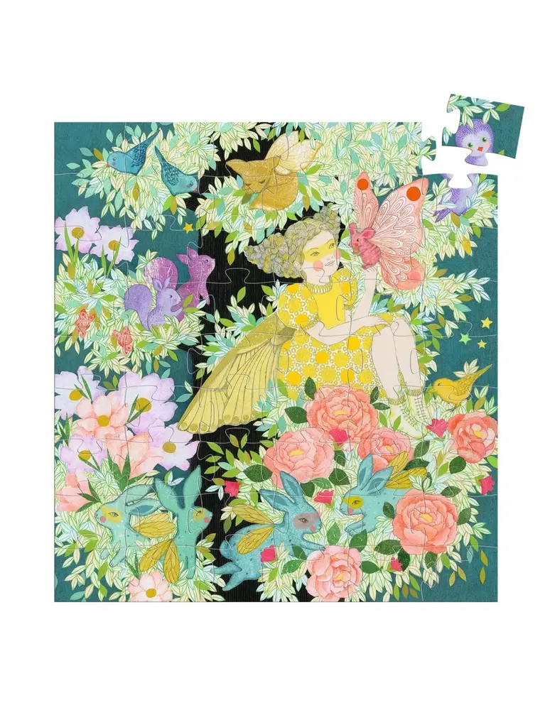 Djeco Silhouet Puzzel Flora's Boom Djeco Silhouet Puzzel Flora's Boom
