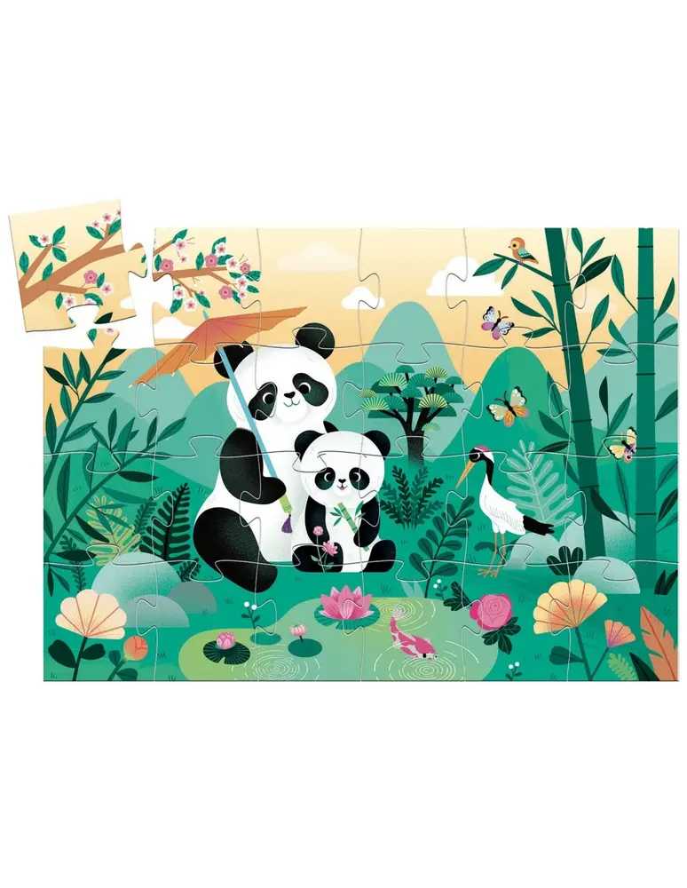 Djeco Silhouet puzzel Leo de panda