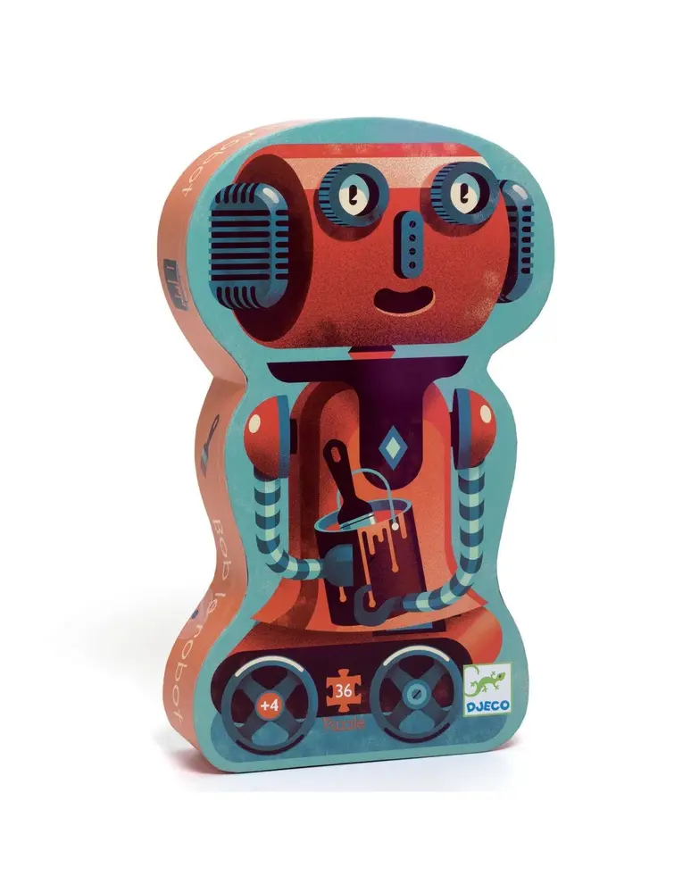 Djeco Silhouet puzzel Bob de robot