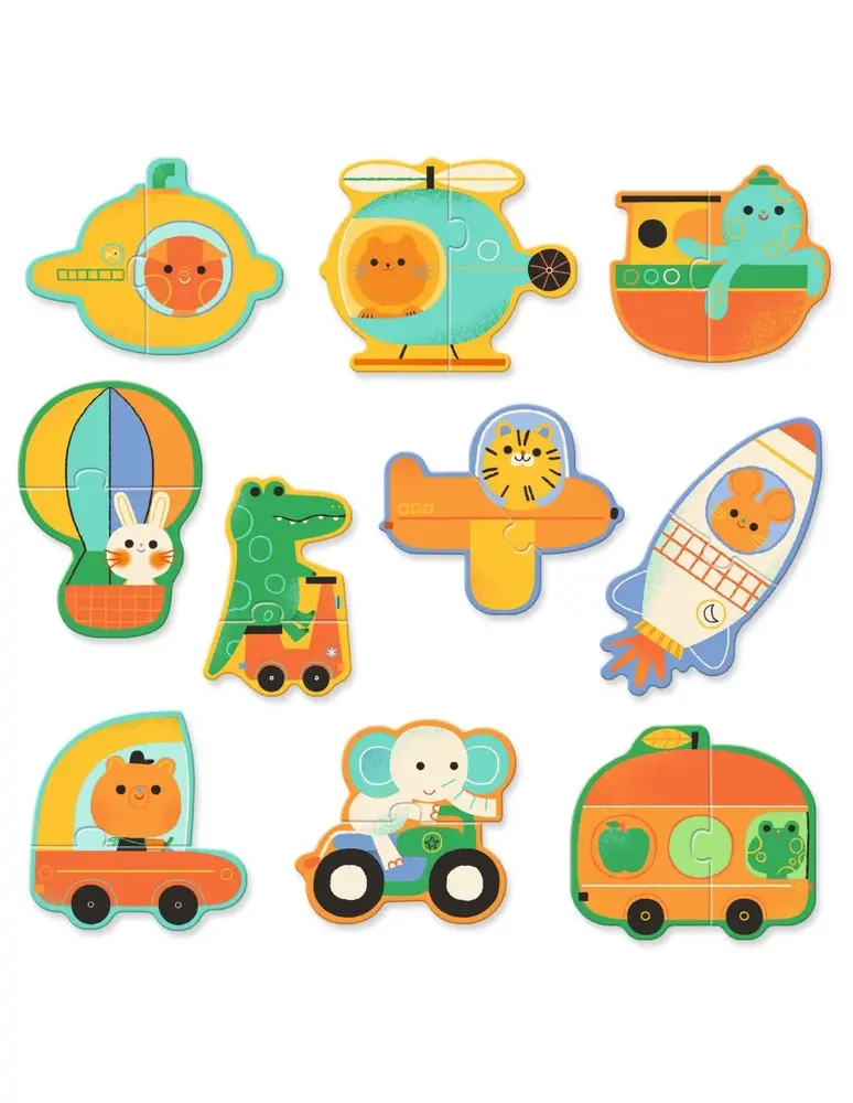 Djeco Duopuzzel Autos