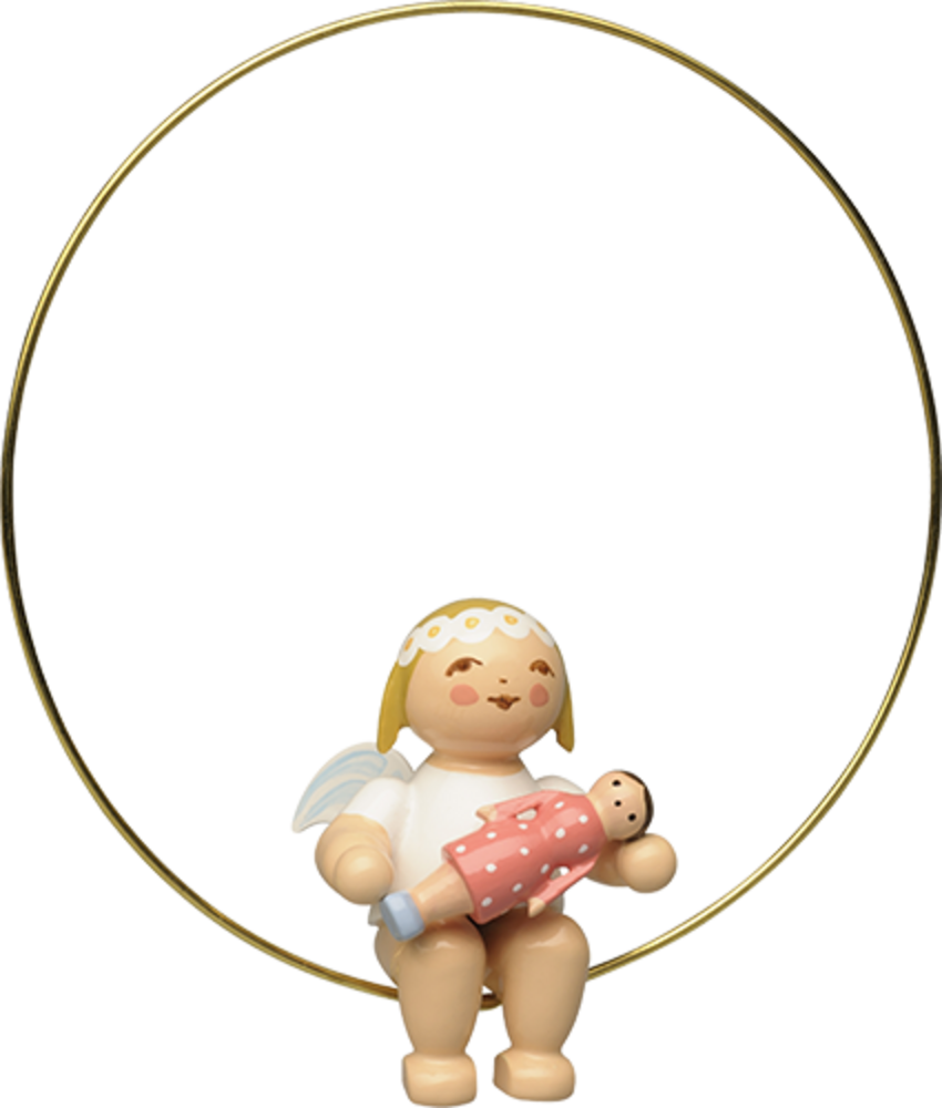 Wendt & Kühn Margeriten engel in ring met pop Wendt & Kühn Margeriten engel in ring met pop