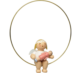 Wendt & Kühn Margeriten engel in ring met pop