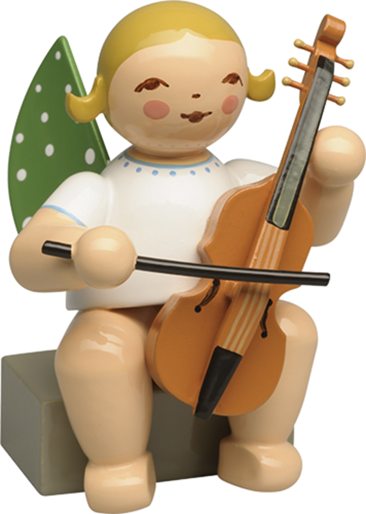 Wendt & Kühn Grünhainichense engel met Viola da gamba Wendt & Kühn Grünhainichense engel met Viola da gamba