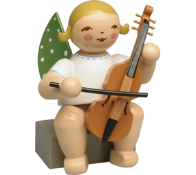 Wendt & Kühn Grünhainichense engel met Viola da gamba