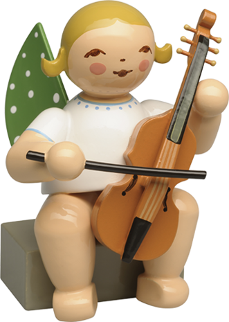 Wendt & Kühn Grünhainichense engel met Viola da gamba Wendt & Kühn Grünhainichense engel met Viola da gamba