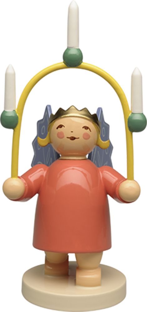 Wendt & Kühn Gekroonde engel met kaarsenboog Wendt & Kühn Gekroonde engel met kaarsenboog