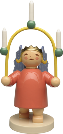 Wendt & Kühn Gekroonde engel met kaarsenboog Wendt & Kühn Gekroonde engel met kaarsenboog