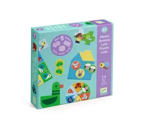 Djeco Spelletjesdoos 5 in 1 Boerderij