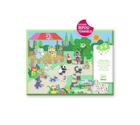 Djeco Knutselset herbruikbare stickers - Fanfare