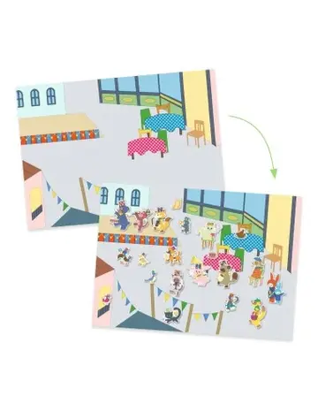 Djeco Knutselset herbruikbare stickers - Fanfare