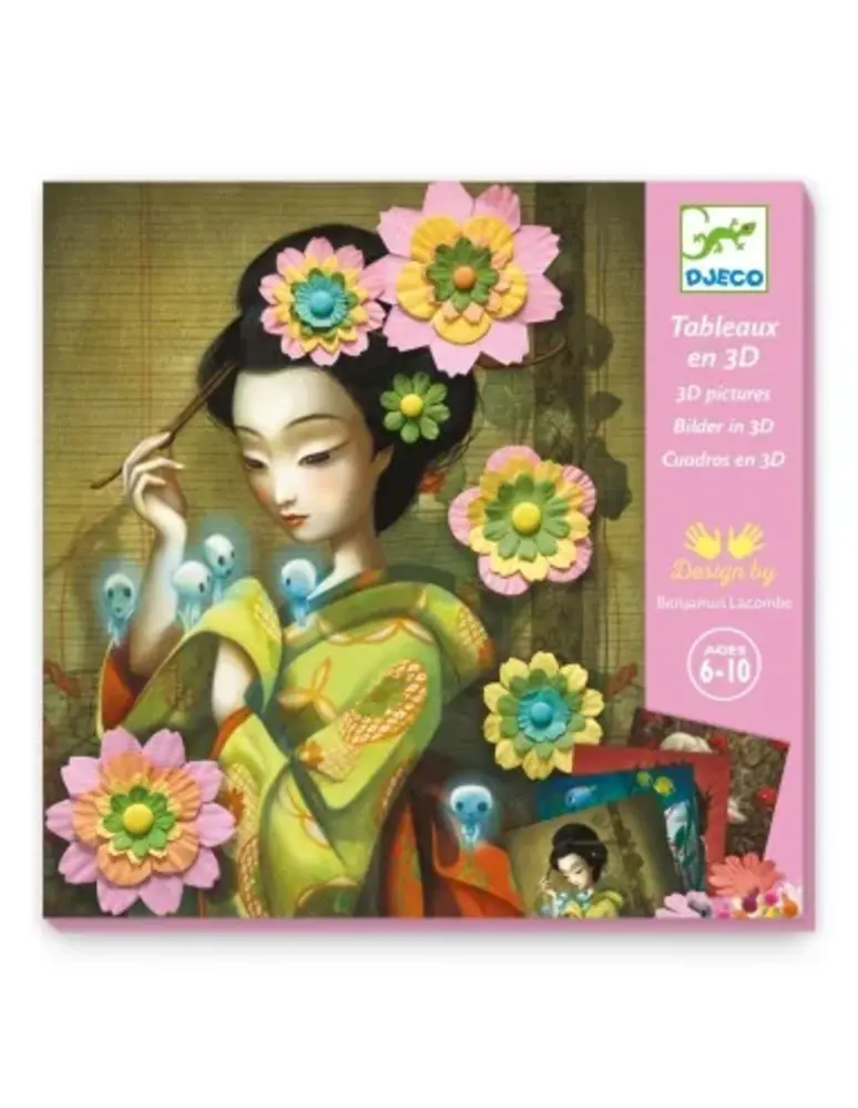 Djeco Knutselset 3D afbeeldingen Rock'n Roses