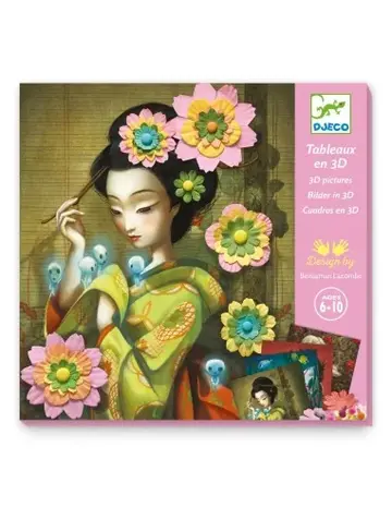 Djeco Knutselset 3D afbeeldingen Rock'n Roses