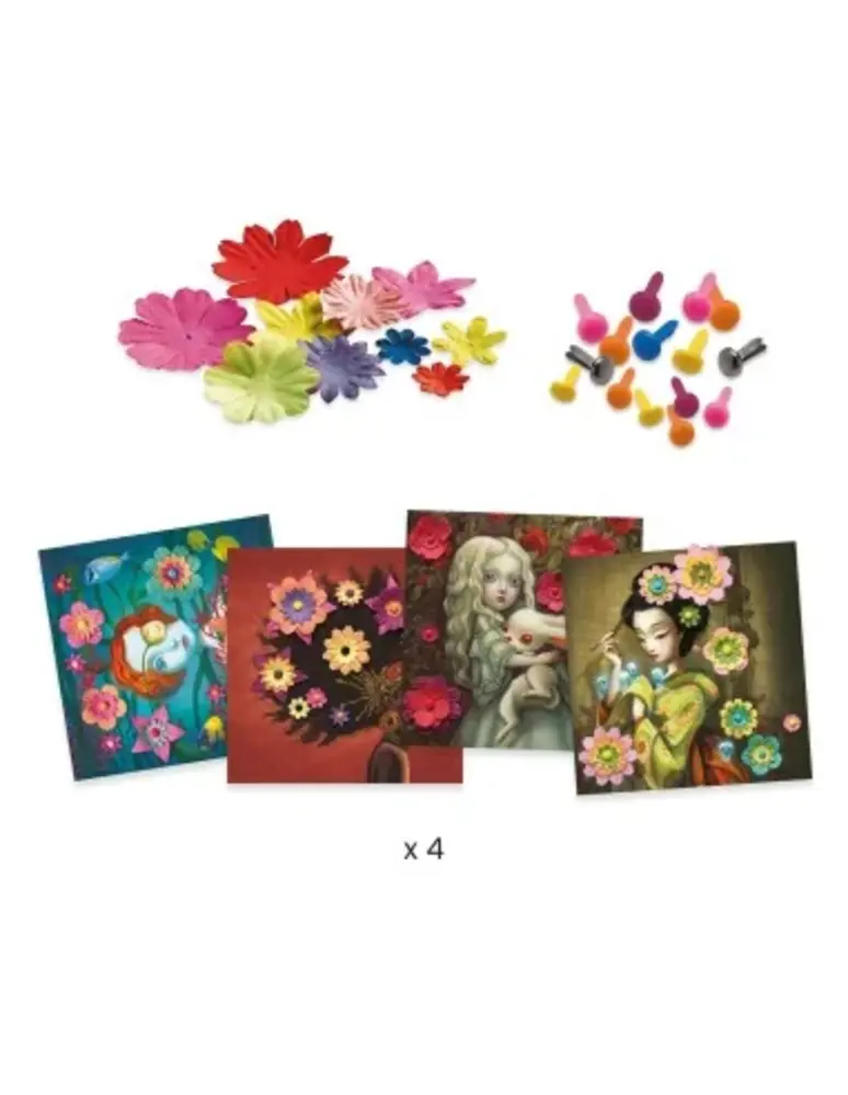 Djeco Knutselset 3D afbeeldingen Rock'n Roses