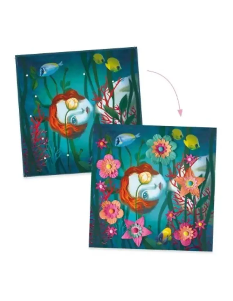 Djeco Knutselset 3D afbeeldingen Rock'n Roses