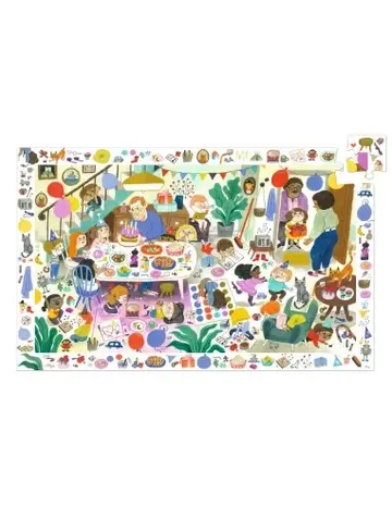 Djeco Observatiepuzzel Het Verjaardagsfeest Djeco Observatiepuzzel Het Verjaardagsfeest