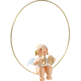 Wendt & Kühn Margeriten kerstboomengel in ring met bekkens Wendt & Kühn Margeriten kerstboomengel in ring met bekkens