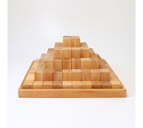Grimm's Houten blokken Pyramide Naturel - Groot Grimm's Houten blokken Pyramide Naturel - Groot