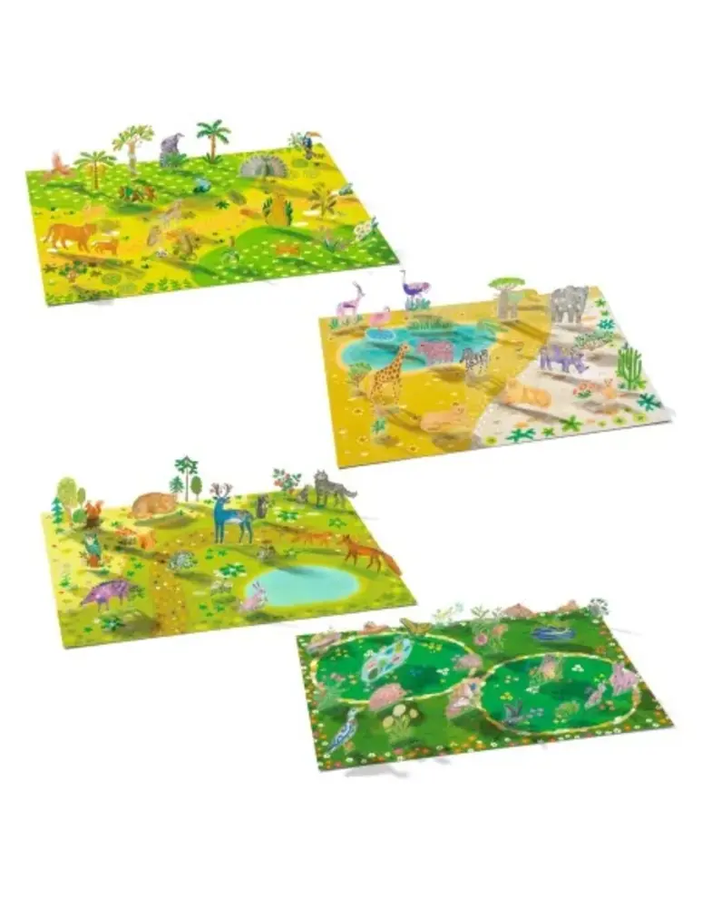 Djeco Stickers om rechtop te zetten - Dieren