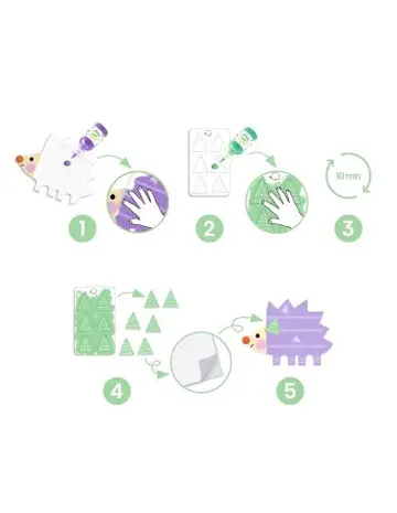 Djeco Magische vingerverf - Kleine vormen Djeco Magische vingerverf - Kleine vormen