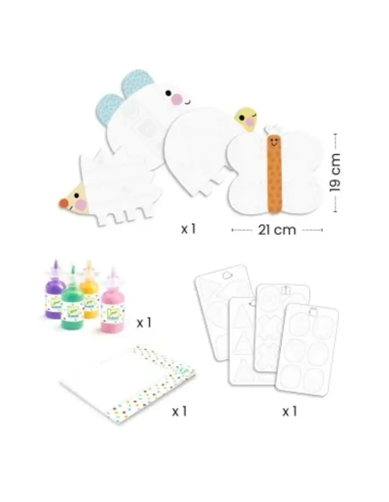 Djeco Magische vingerverf - Kleine vormen Djeco Magische vingerverf - Kleine vormen