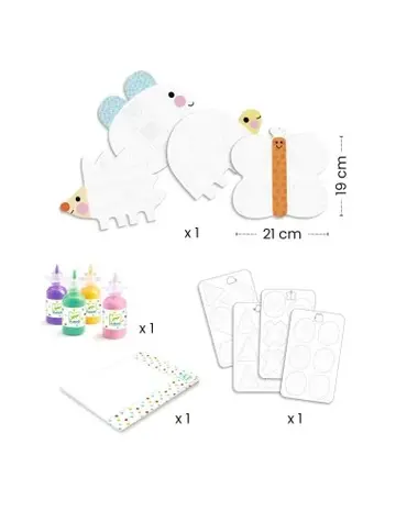 Djeco Magische vingerverf - Kleine vormen Djeco Magische vingerverf - Kleine vormen