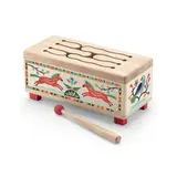 Djeco Animambo - houten trommel rechthoek Djeco Animambo - houten trommel rechthoek