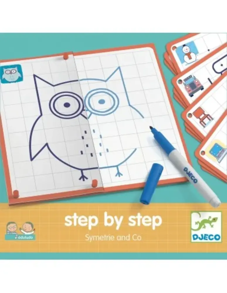 Djeco Knutselset Stap voor Stap leren tekenen Symmetrie Djeco Knutselset Stap voor Stap leren tekenen Symmetrie