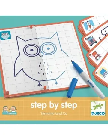 Djeco Knutselset Stap voor Stap leren tekenen Symmetrie Djeco Knutselset Stap voor Stap leren tekenen Symmetrie