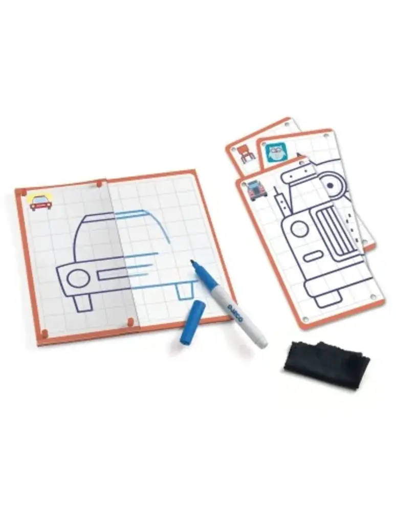 Djeco Knutselset Stap voor Stap leren tekenen Symmetrie Djeco Knutselset Stap voor Stap leren tekenen Symmetrie