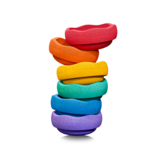 Stapelstein Stapelstein Regenboog  klassiek mini set 6