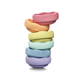 Stapelstein Stapelstein Regenboog pastel  mini set 6