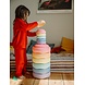 Stapelstein Stapelstein Regenboog pastel  mini set 6