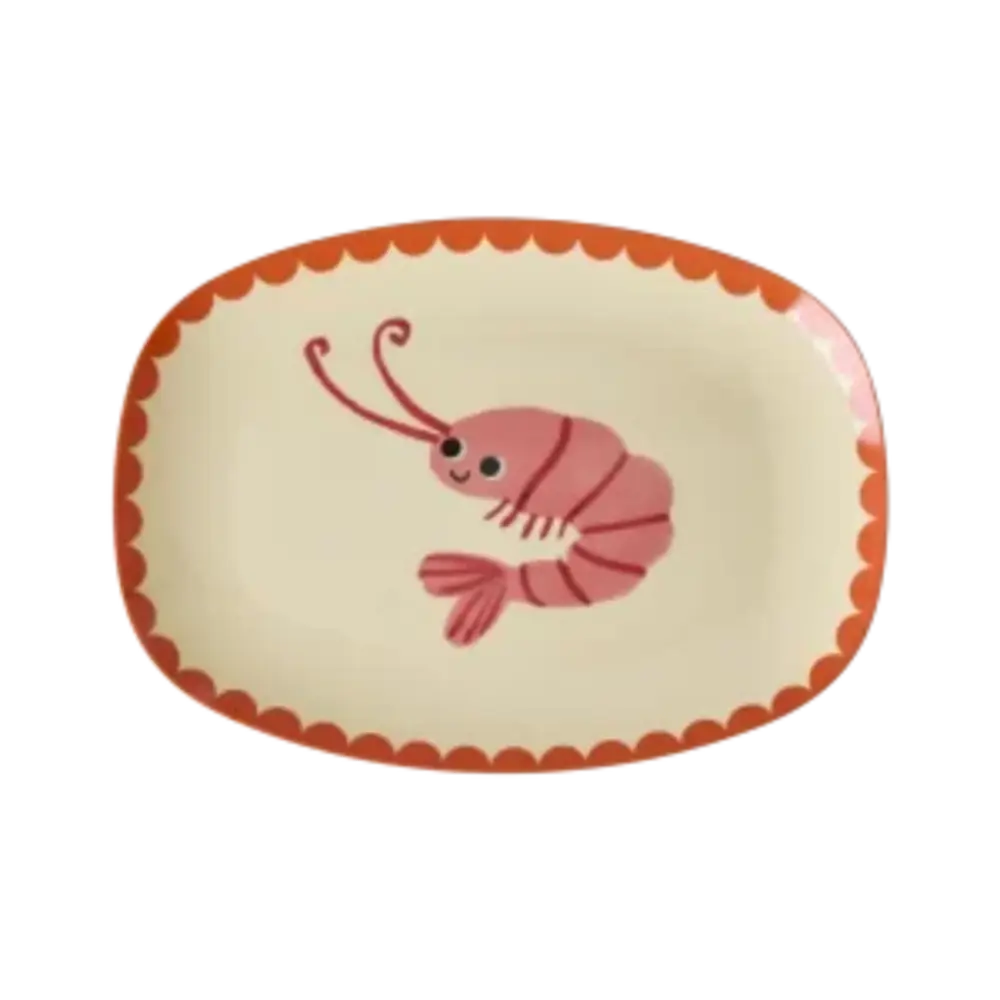 Rice Rice bord rechthoek New Shrimp