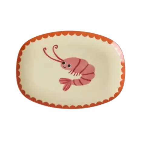 Rice Rice bord rechthoek New Shrimp