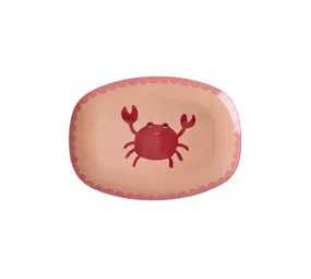 Rice Rice bord rechthoek Crab