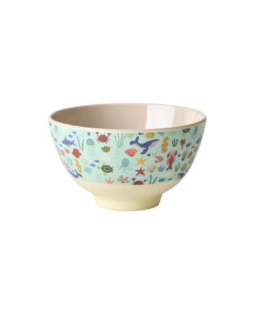 Rice Rice kom s Ocean blue