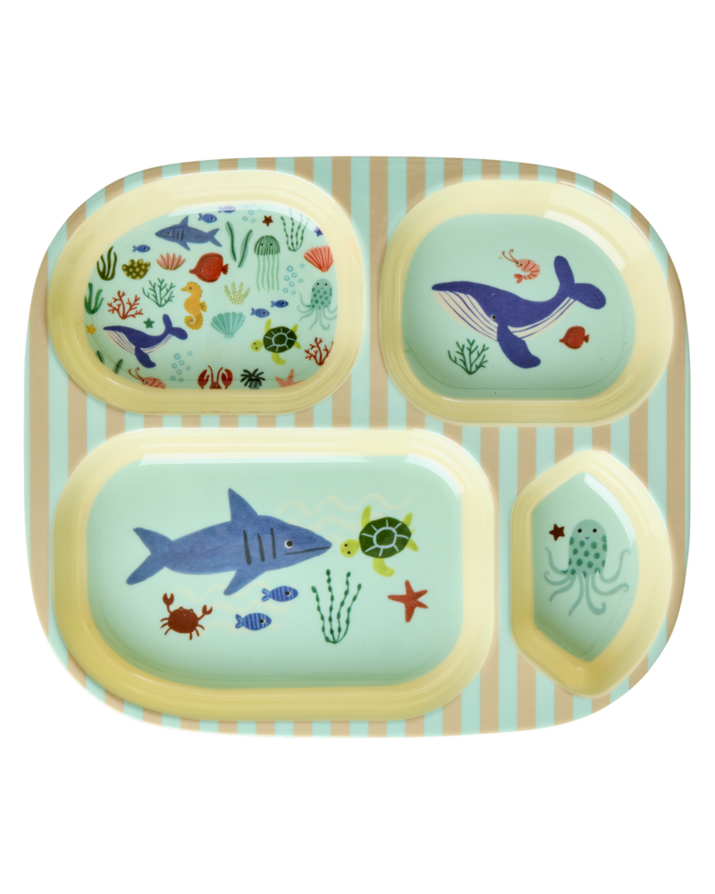 Rice Rice vakjesbord Ocean blue