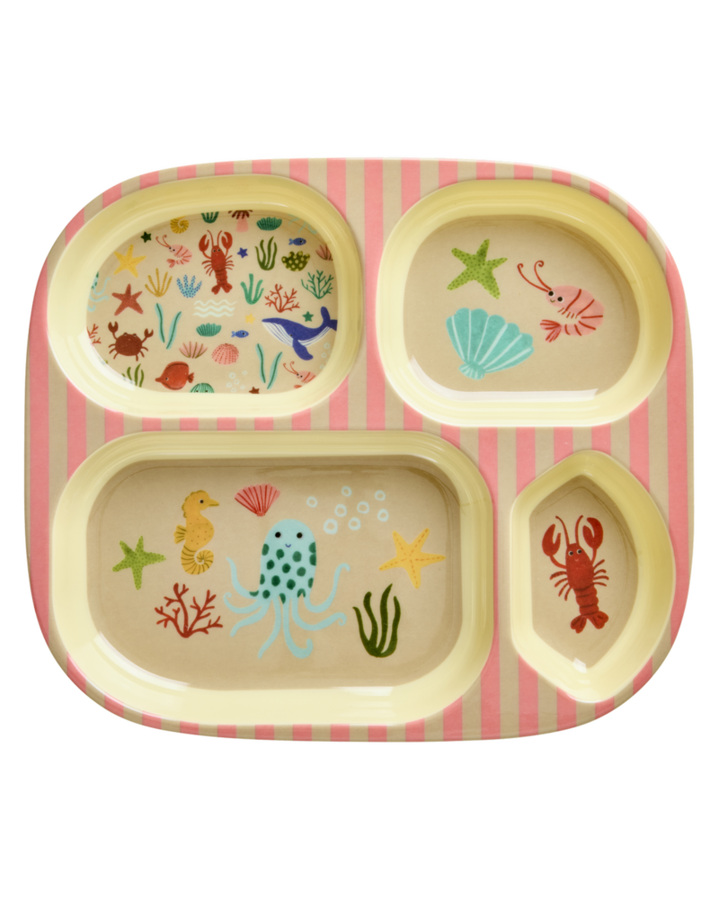 Rice Rice vakjesbord Ocean coral