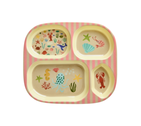 Rice Rice vakjesbord Ocean coral