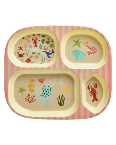 Rice Rice vakjesbord Ocean coral