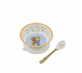 Peter Rabbit Schaaltje met zuignap en lepeltje