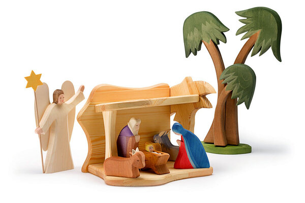 Ostheimer Kleine kerststal (voor grote figuren)